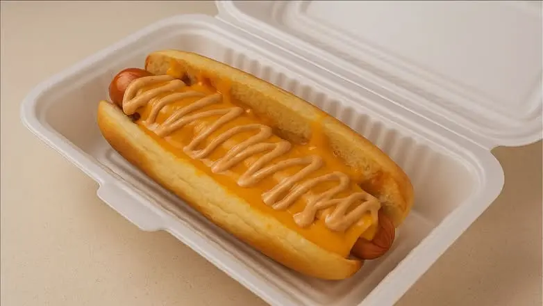 Cheese Dog at Blissful Shakes and Scoops in Saskatoon, SK
