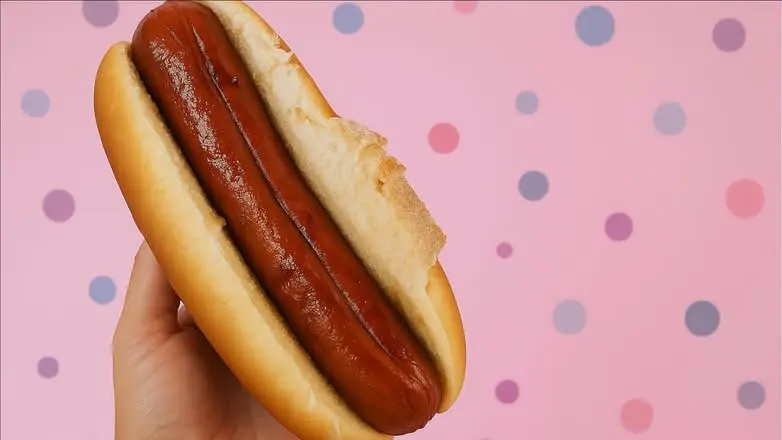 Plain Hot Dog at Blissful Shakes and Scoops in Saskatoon, SK